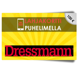 Dressmann 100€ lahjakortti
